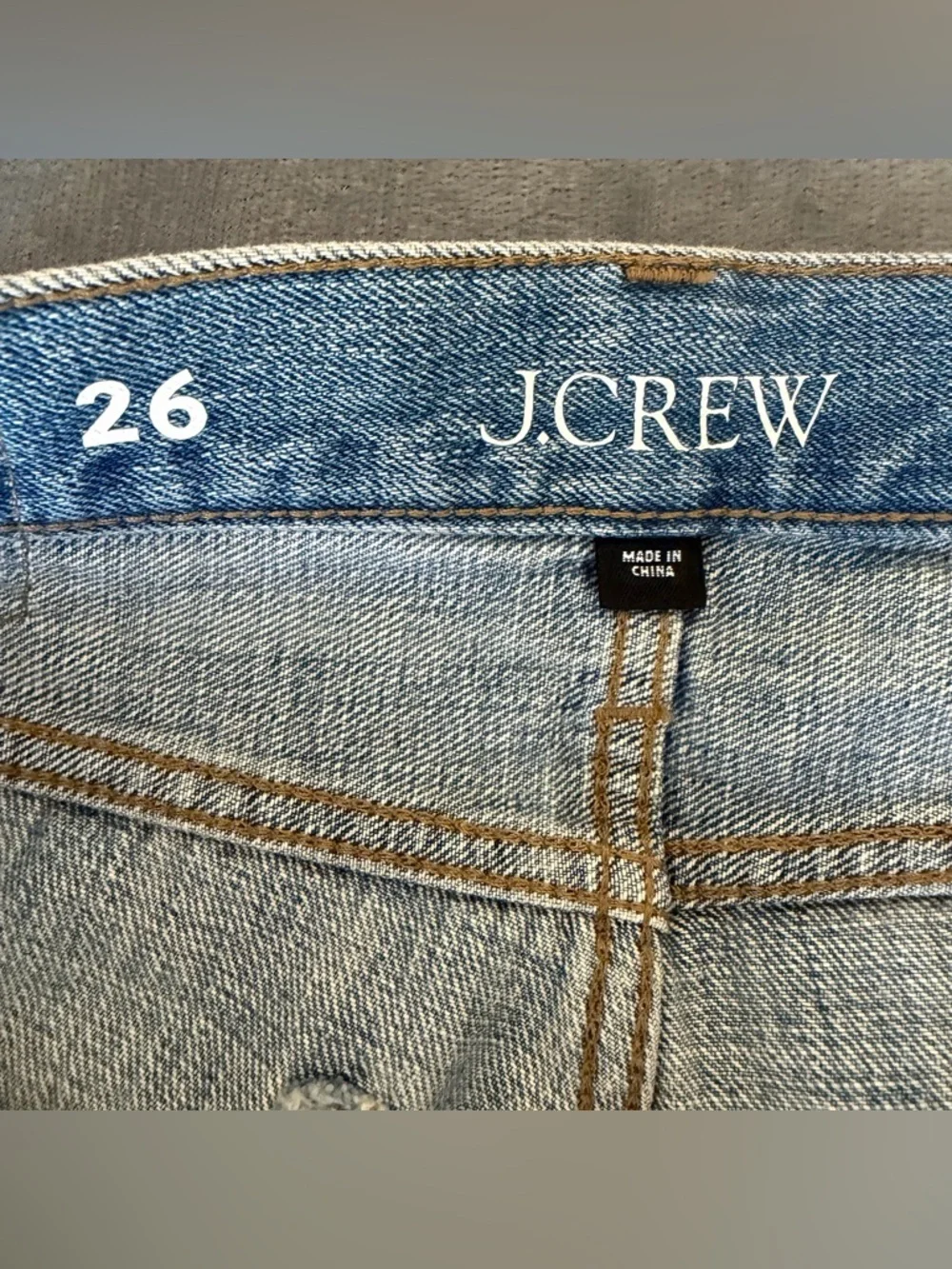 J. Crew Mid-rise Straight-Leg Elise Wash Jeans Size 26